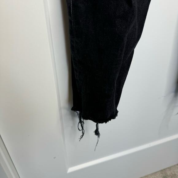 RE/DONE Black Wash Denim High Rise Button Fly Skinny Jeans Size 26 - Picture 3 of 7